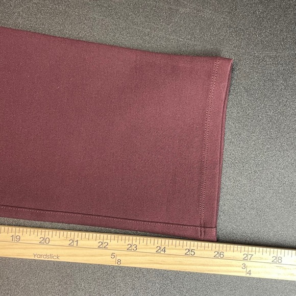NWT Quince Ultra Stretch Ponte Straight Leg Pants Burgundy Womens Size S - Picture 11 of 12
